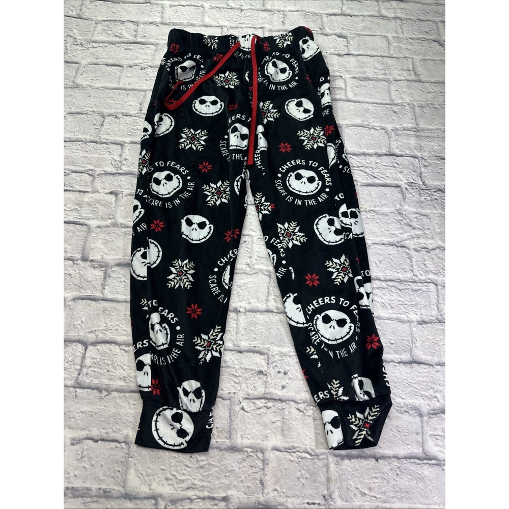 Disney Nightmare Before Christmas Jack Skellington Fleece Pajama Pants Small 4-6